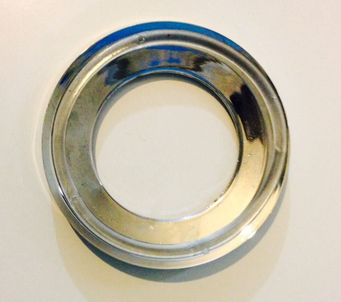 Glass basin Mounting Ring for Vessel Sink Chrome Mount Support Drain